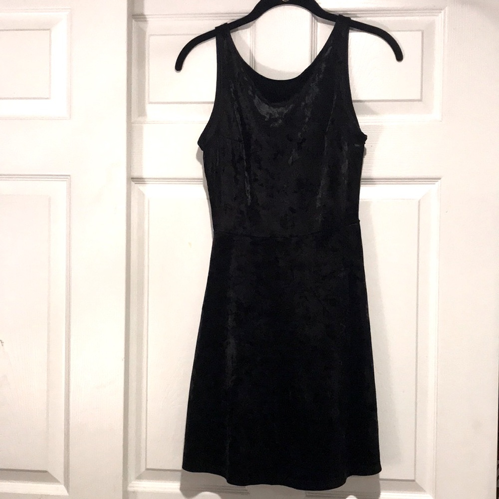 Crushed Velvet Skater Dress